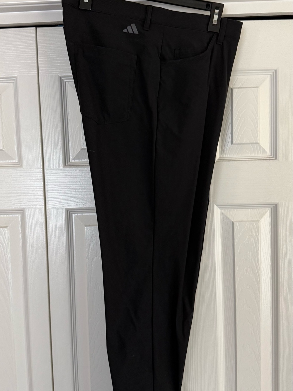 adidas Men's Black Athletic Stretch Trousers